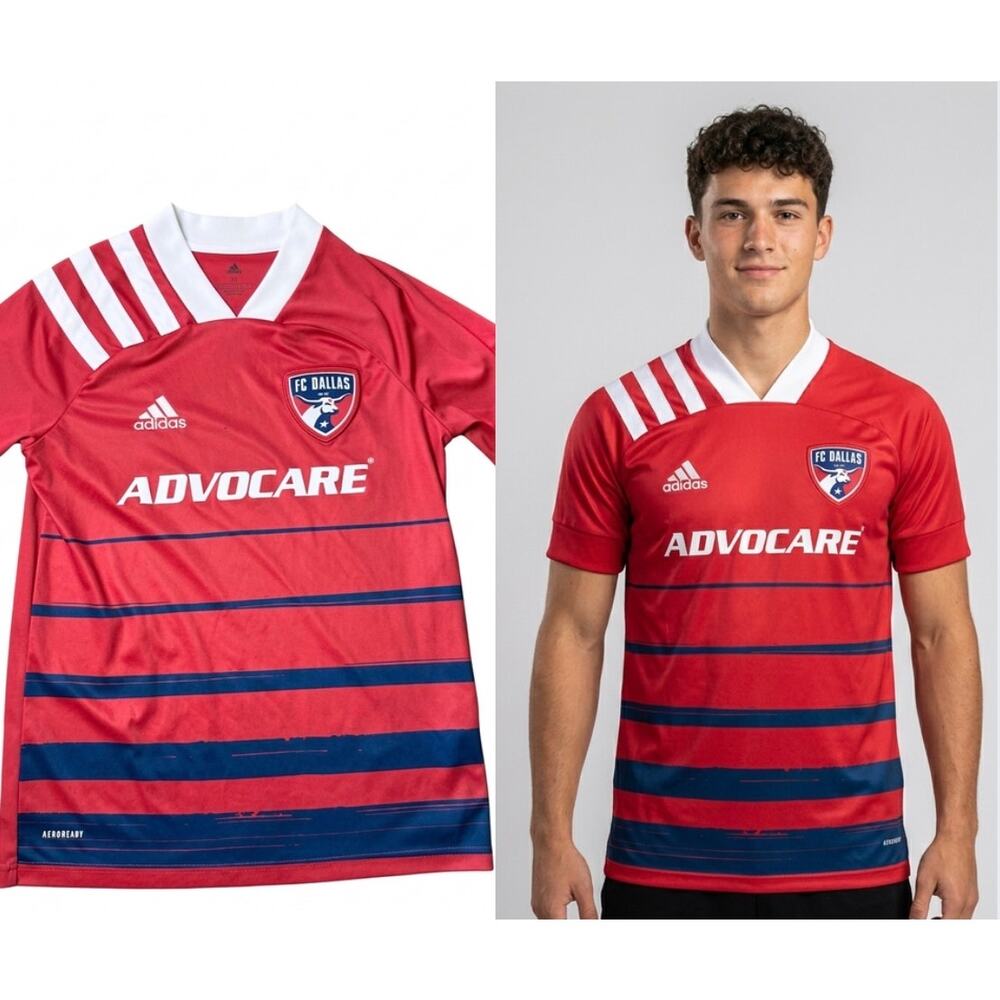 Adidas FC Dallas Home Jersey 2020 Legacy Kit Youth Large